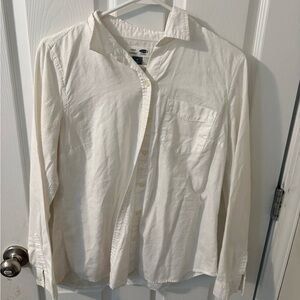 Old Navy Cream Casual Button Down Shirt